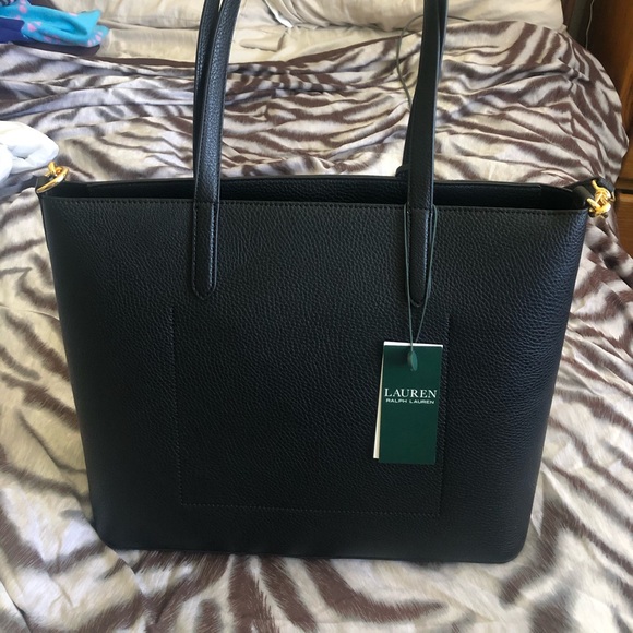 Black Lauren Ralph Lauren leather purse - Picture 3 of 7